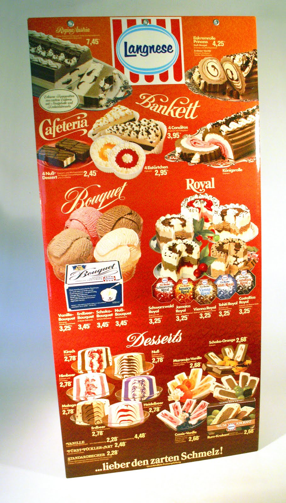 KINDERZIMMER-HELDEN: 70er EISKARTE von Langnese